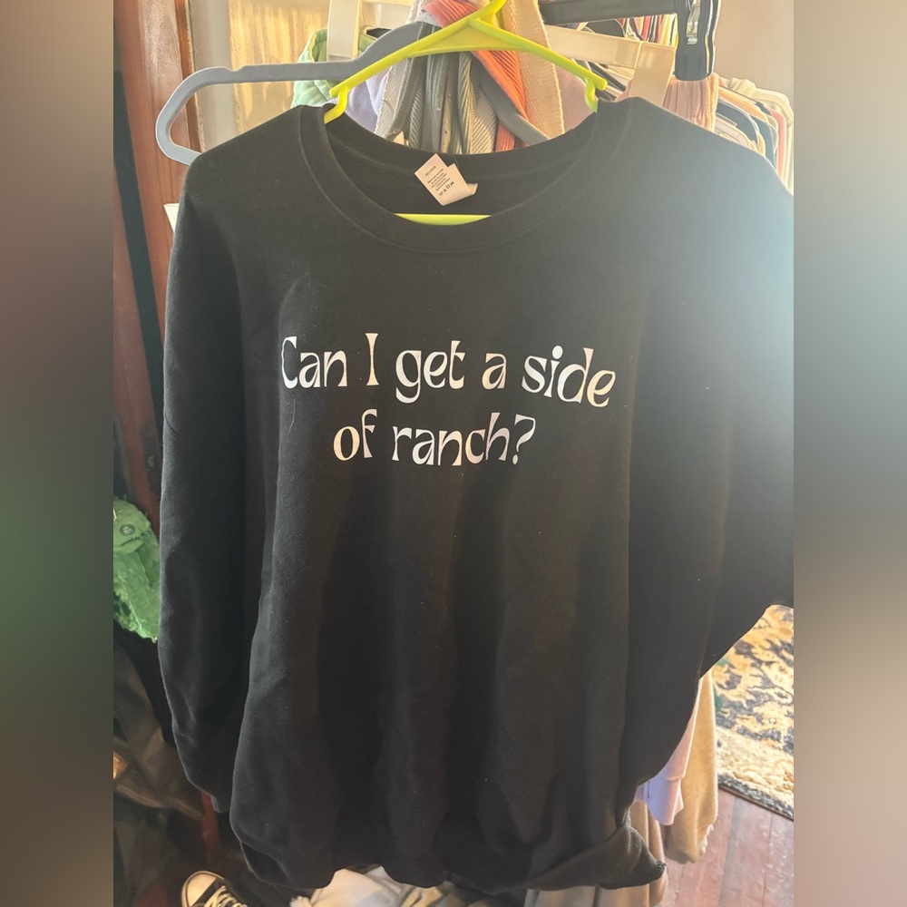 Tultex Black Crewneck Sweatshirt